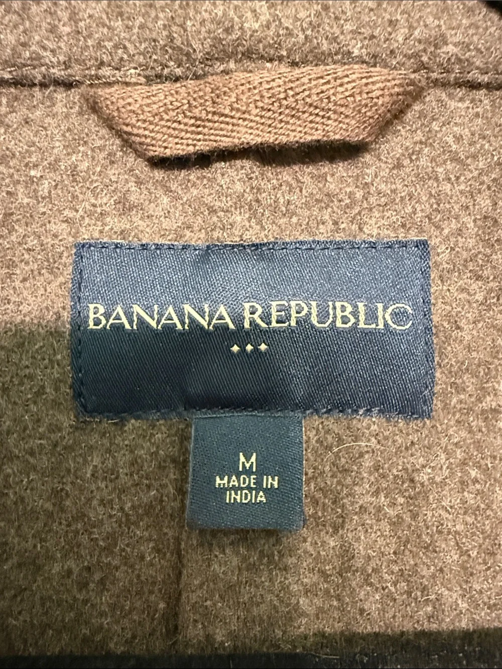 Banana Republic Men's Brown Wool-Blend Pea Coat